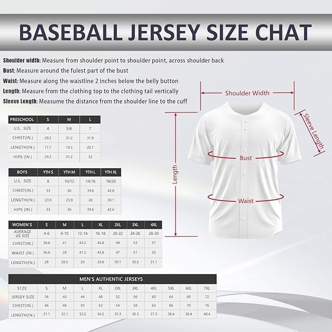 Custom Baseball Jersey Stitched Printed Personalized Team Name Number Logo Jerseys Customized Shirt for Men Women Kids miniatura 5