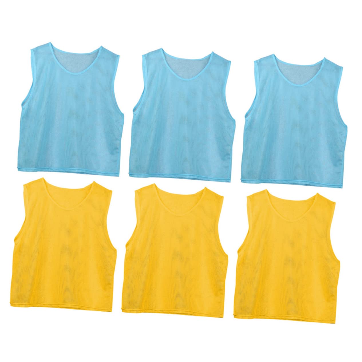 GALPADA 6 Pcs Kids Football Training Vest Breathable Mesh Vest Youth Practice ' Team Gear