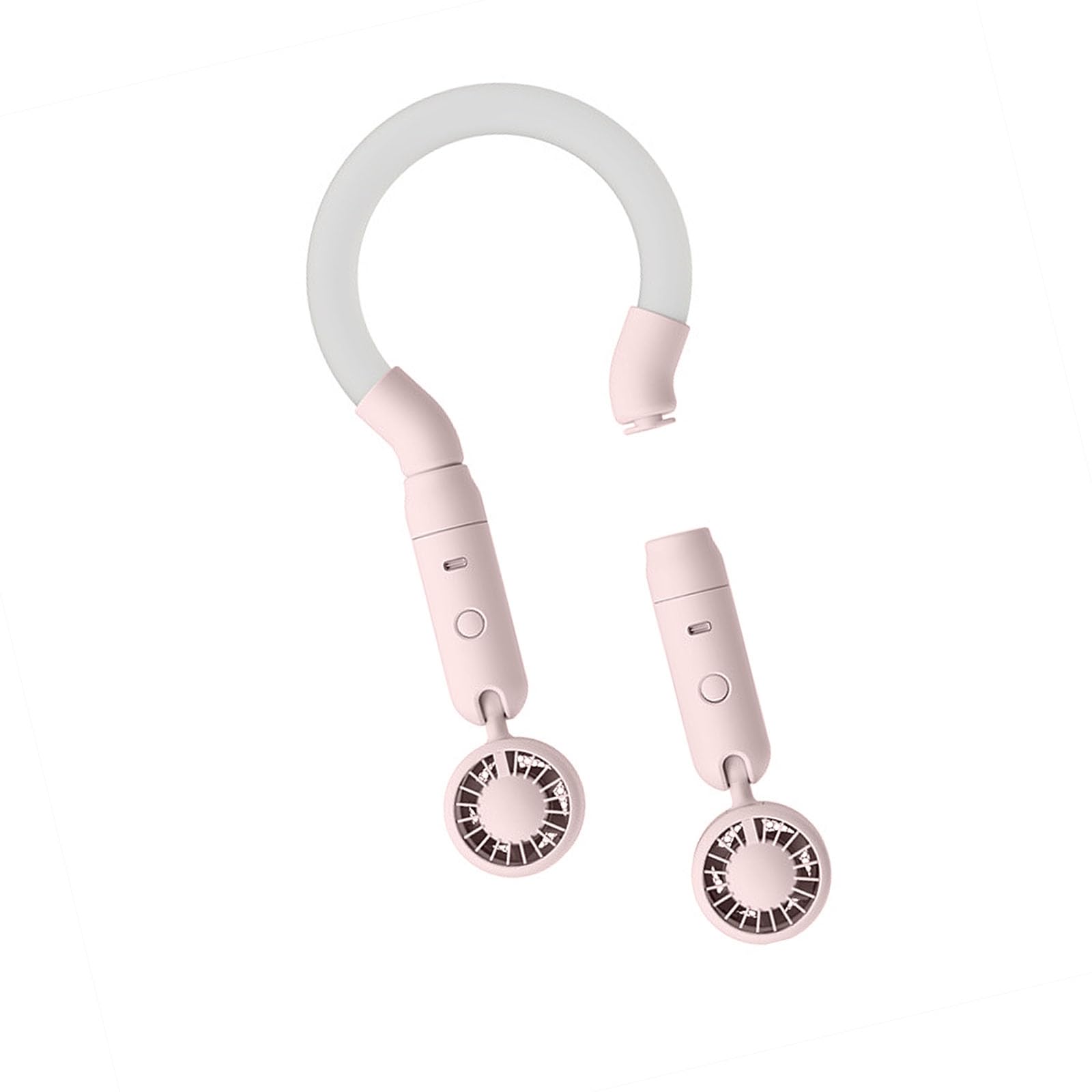Uqezagpa A Uqezagp Bladeless Hanging Cooling Unit With 5 Hours Ction 3 Wind Levels Detachable For Warm Weather Use Djustable Neck Fan