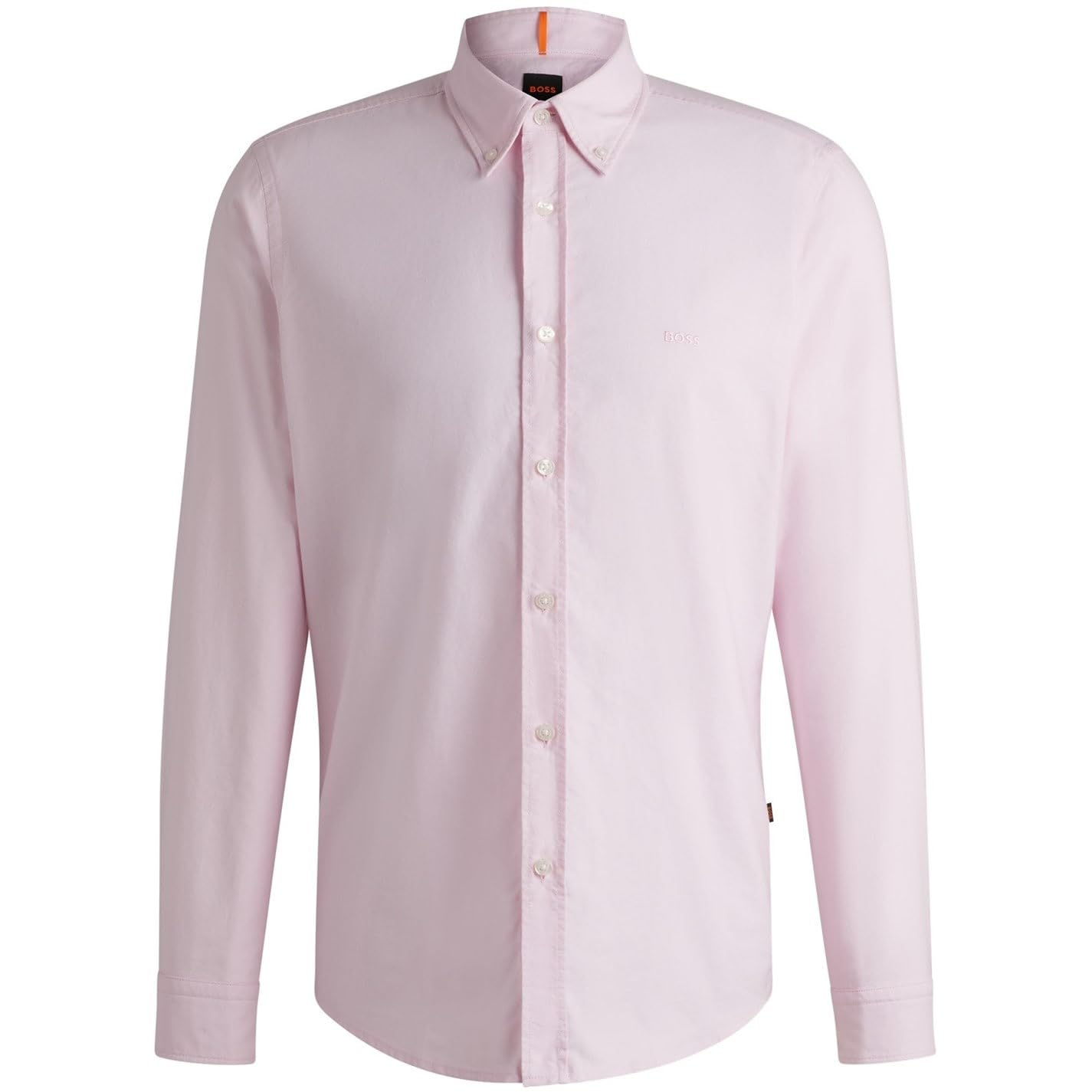 Boss Men's Rickert Oxford Shirt, Classic Style - Pink 682 - XL