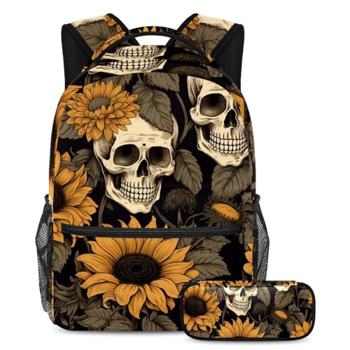 Sac à dos de jour multicolore à fleurs pour le lycée et les sorties citadines