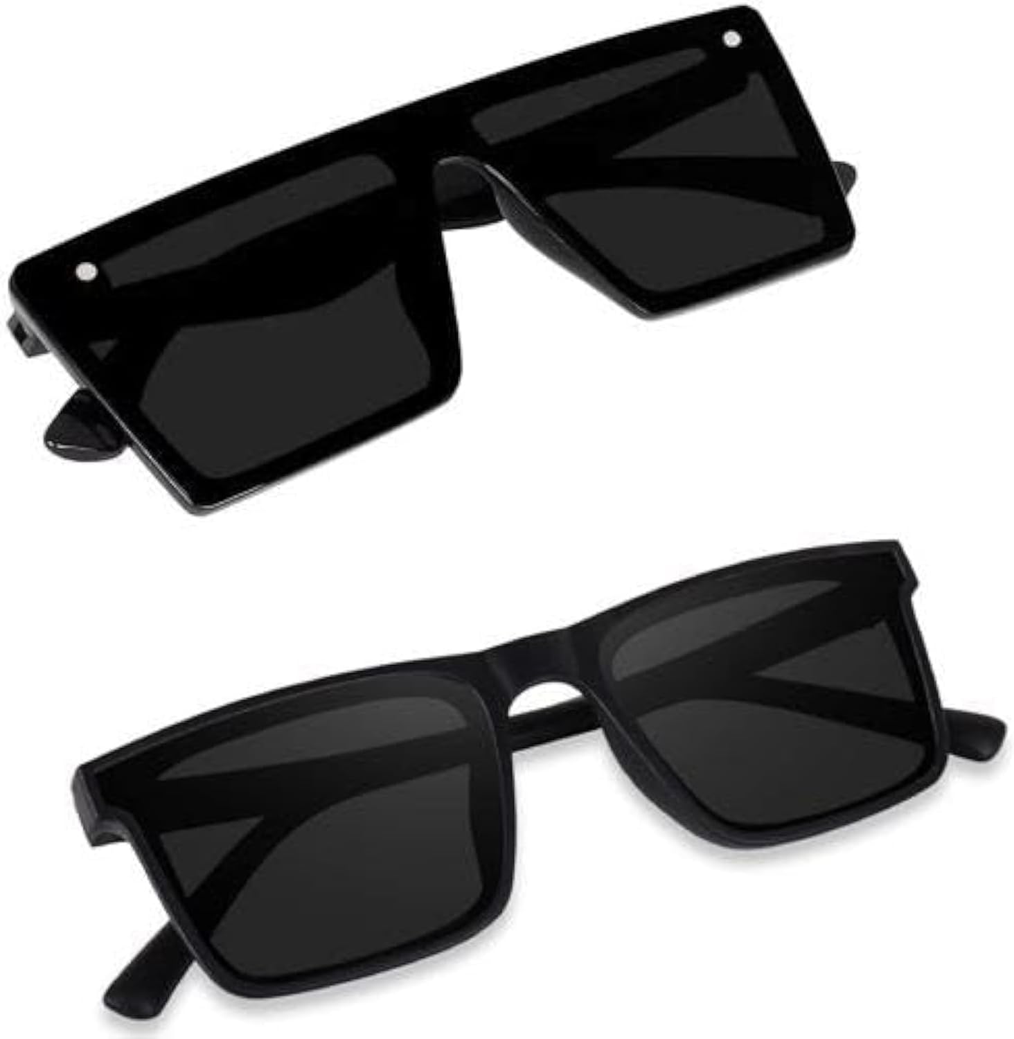 Fashion MC stan Candy White and Black Rectangle Retro Vintage Narrow Sunglasses Women and Men Small Narrow Square Sun Glasses UV Protection Glasses - 4I-R44Q-L44V