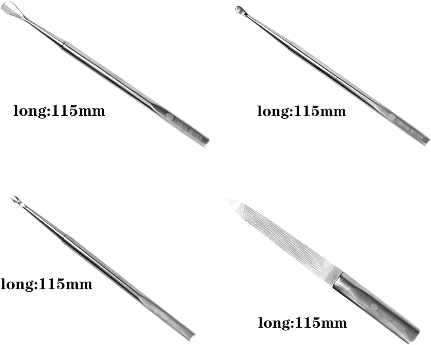 13 stuks manicure set roestvrij staal professionele verzorging kit volwassen nagelknipper set met zwarte lederen reiskase