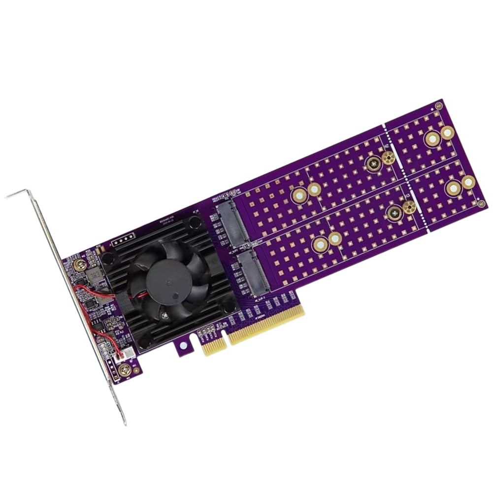 Scheda di Espansione PCIe 3.0 Scheda di Espansione PCIe M.2 ASM2824 A Alloggiamenti Non È Richiesto Alcun Smontaggio 4 Interfacce NVME