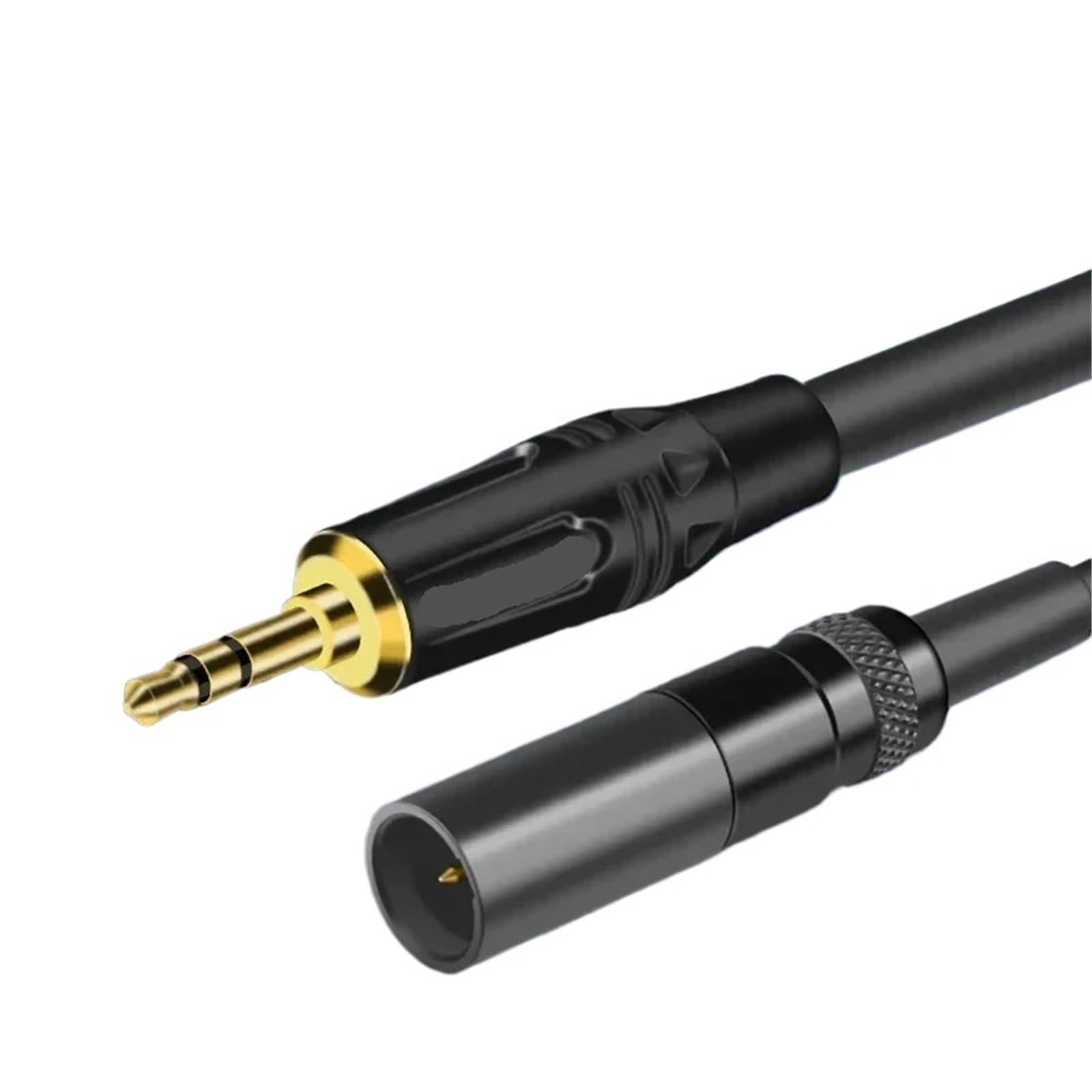 Zbalansowane kable audio Mini XLR na AUX 3,5 mm męski Mini XLR 3-pinowy do 3,5 mm 1/8" męski do konwertera kasków Carmera (0,3m)