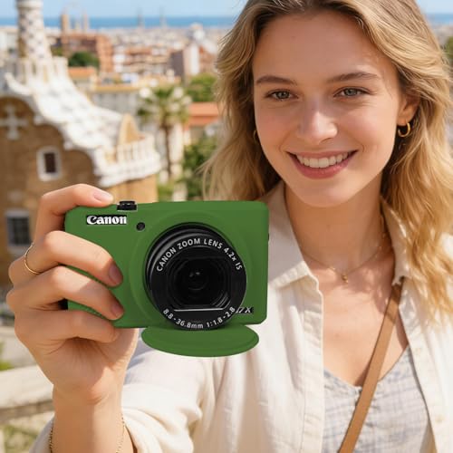 Funda para Cámara Canon Powershot G7 X Mark III en Silicona Verde miniatura 6