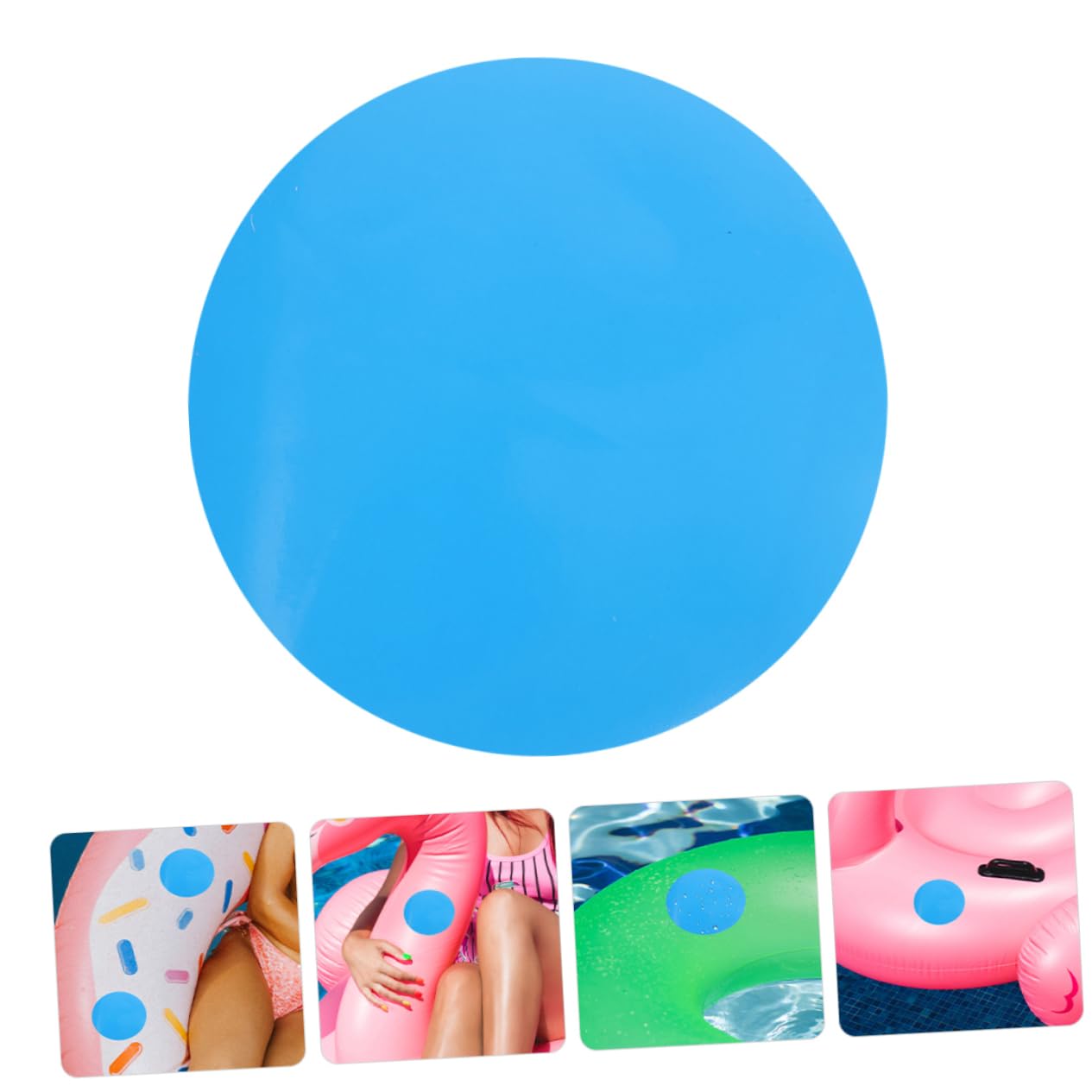 BESPORTBLE Subvention De Réparation De Piscine Patchs D'anneau De Natation Patchs De Piscine Canotage Patchs De Réparation De Kayaks Gonflables Bateau Yacht Mer Sky-Blue PVC