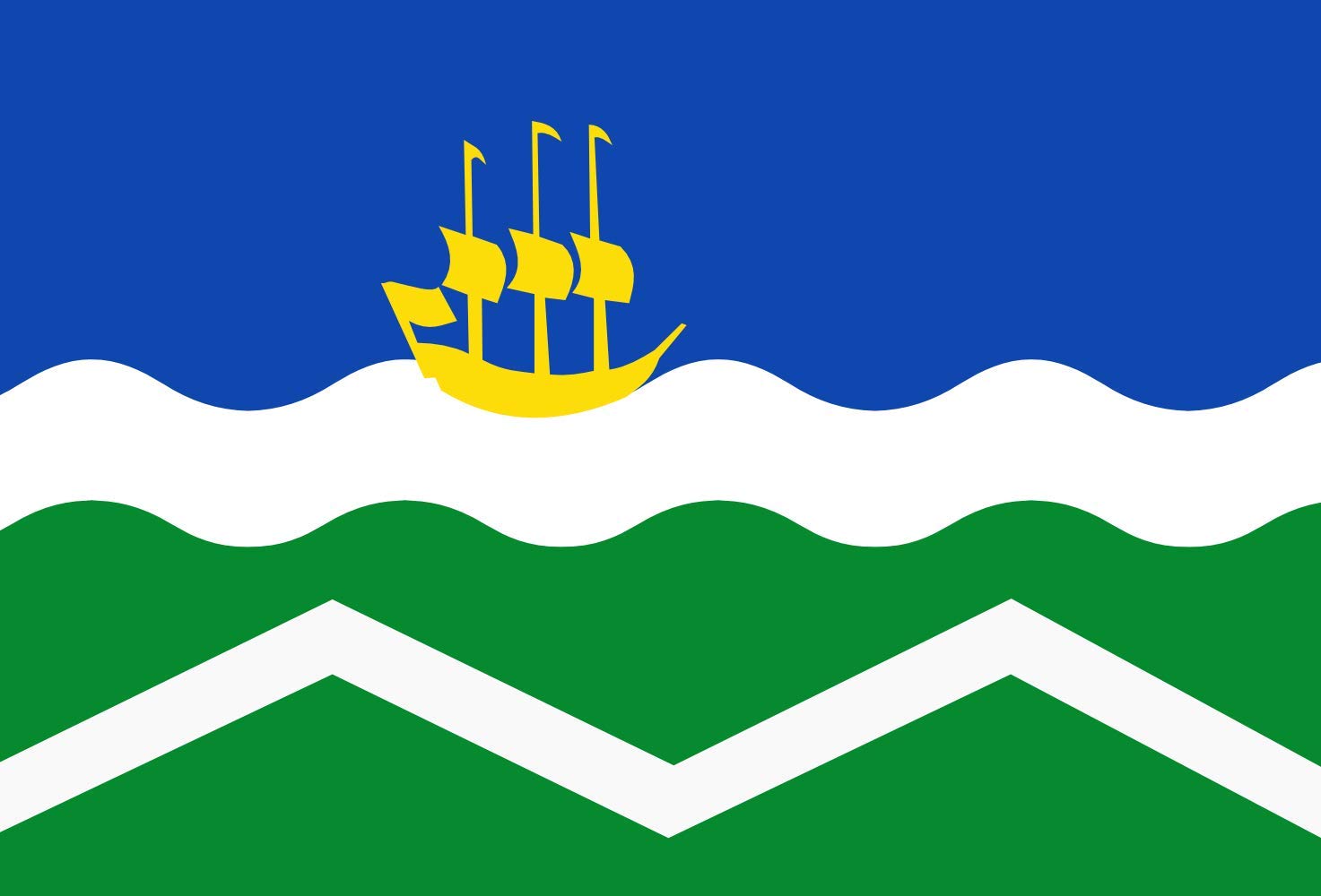 Midden Delfland vlag drapeau grand modèle pavillon extérieur résistant aux UV