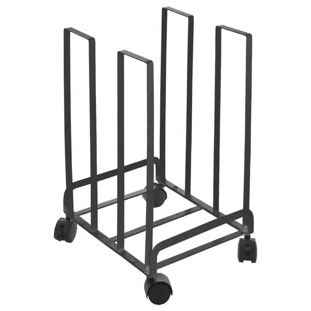 Rack d'organisation de cartons avec roues, Chariot de stockage de cartons Rack de rangement pour planches à dessin, rangement pour cadres et panneaux, Organisateur de cartons ( Couleur : Zwart , Taill