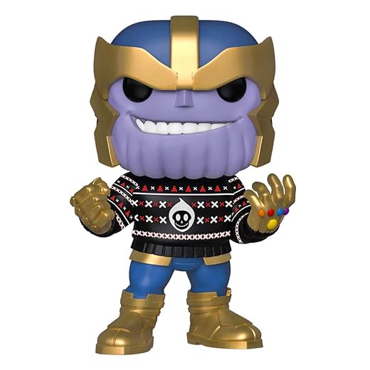 En Oferta Funko Pop! Marvel: Holiday - Thanos In Ugly Sweater, Multicolor