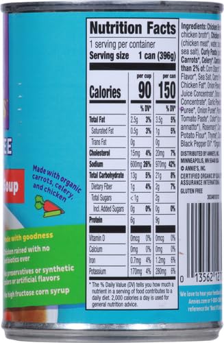 Miniatura 2 de Annie's Sopa enlatada de pollo y pasta sin gluten, lista para servir, 14 onzas