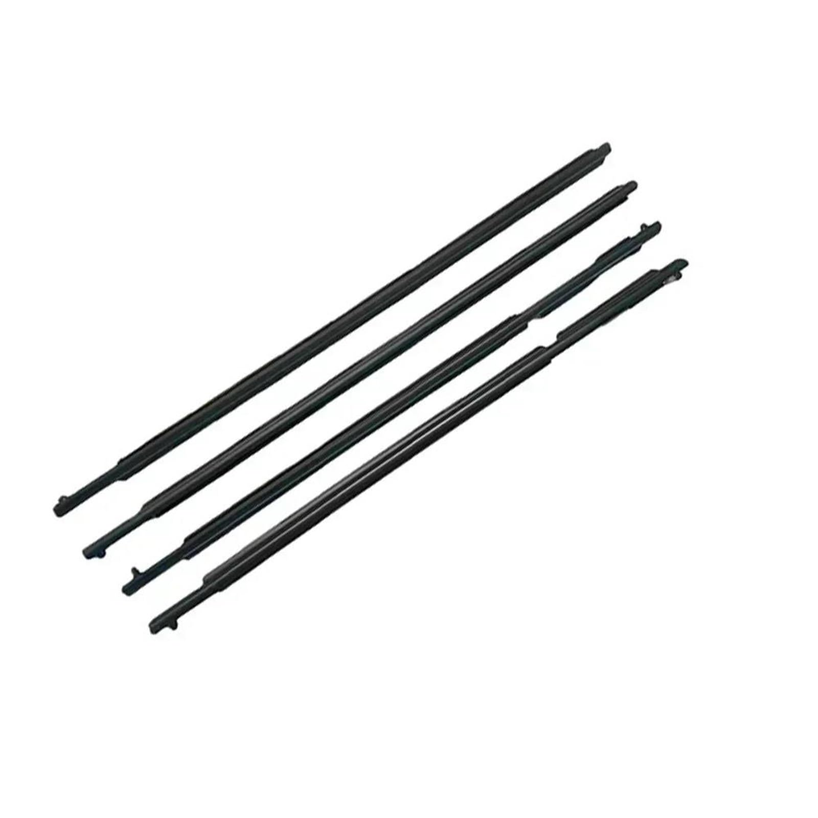 Qibbei One Color 4 Pcs Windows Rubber For 4Runner 2009-2020 75711-35011 Glass Protector Weatherstrip Seal Laminate Outside Black