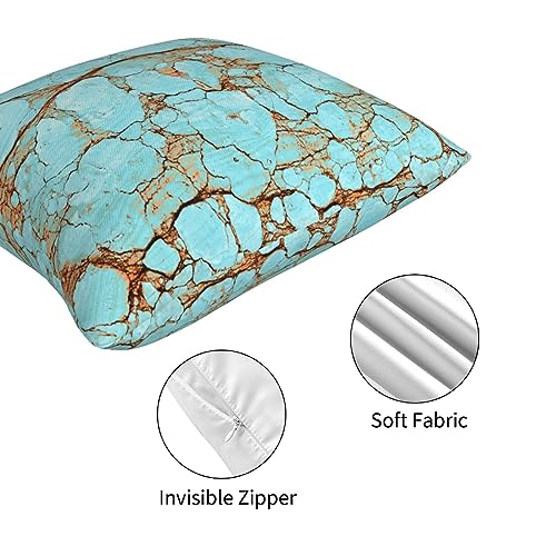 Housse de coussin douce effet marbre craquelé pour décoration raffinée - 7