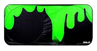 Solo F203 Front or Rear Printed Sun Shade for Cars - Black Green