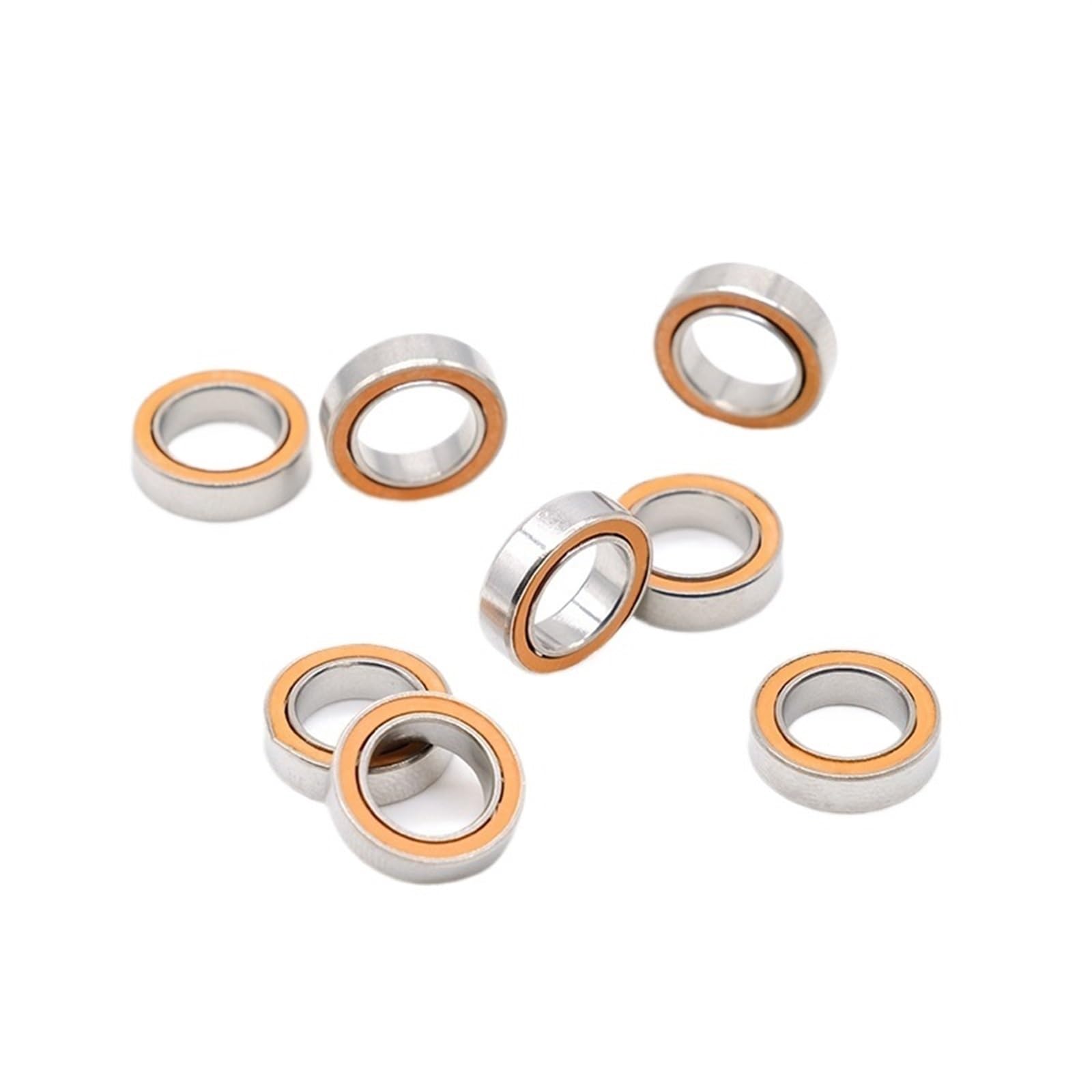 Rodamientos de Bolas en Miniatura con Doble Blinda 10 Uds SMR117-2RS 7X11X3mm rodamiento cerámico de Acero Inoxidable sin Grasa Giro rápido