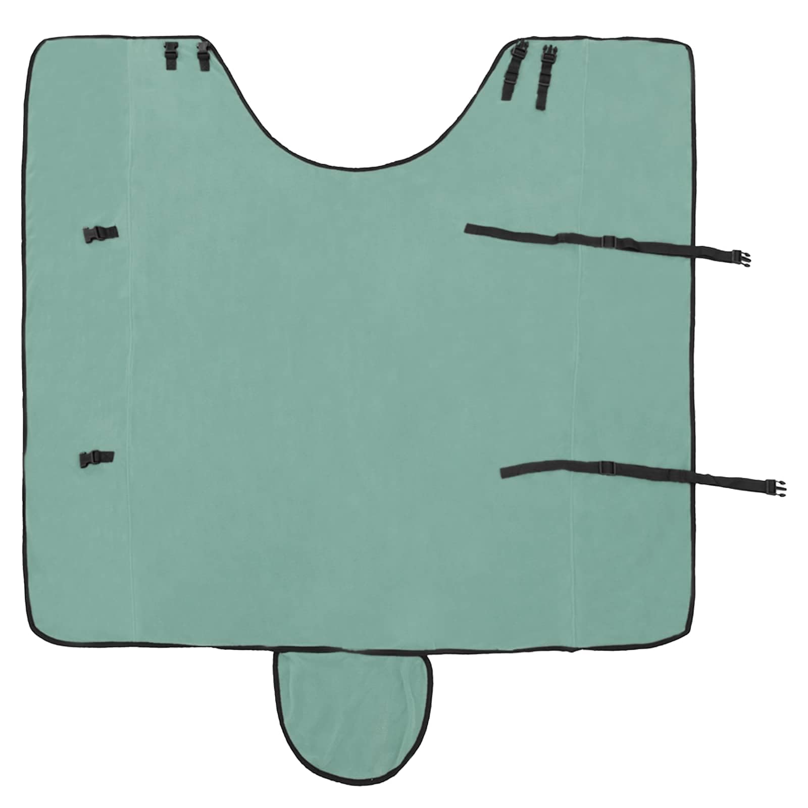 vidaXL Manta de caballo de poliéster verde especial, moderna, ecuestre, funda extraíble para caballo, capa cálida, funcional, elegante accesorio para exteriores