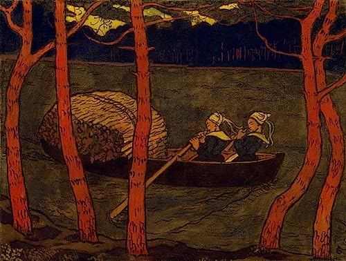 Affiches Toile Bateliers en Bretagne Georges Lacombe Décoration Murale 60x90cm