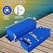 VEITHI Dock Bumper Blue,Dock Bumper Guard with Screws,Boat Dock Bumper 3 Pack Total 48IN for Boat Dock Vertical Pole Post,PVC Piling Bumper-Post Bumper for Horizontal Deck or Pier Fenders