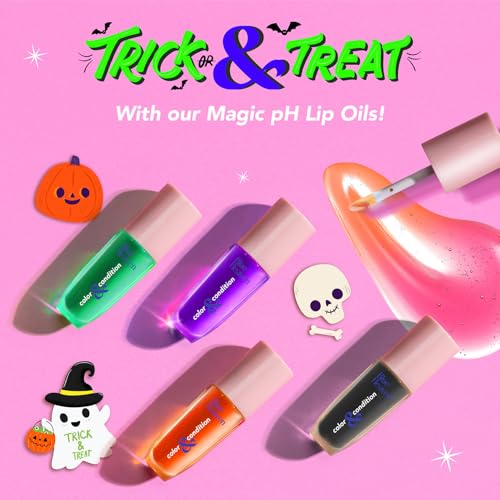 Image of Blue Heaven Color & Condition PH based tinted lip oil for women, lip gloss infused with Cranberry, Raspberry & Hazelnut oil, Hydrating & Softening, Green Witch - 4.2ml
