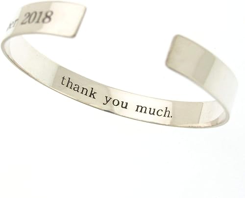 Miniatura 4 de Pulsera de plata de ley lisa para hombre, brazalete plano para hombre, pulsera de plata pulida suave personalizada para hombre, 0.315 in de ancho,