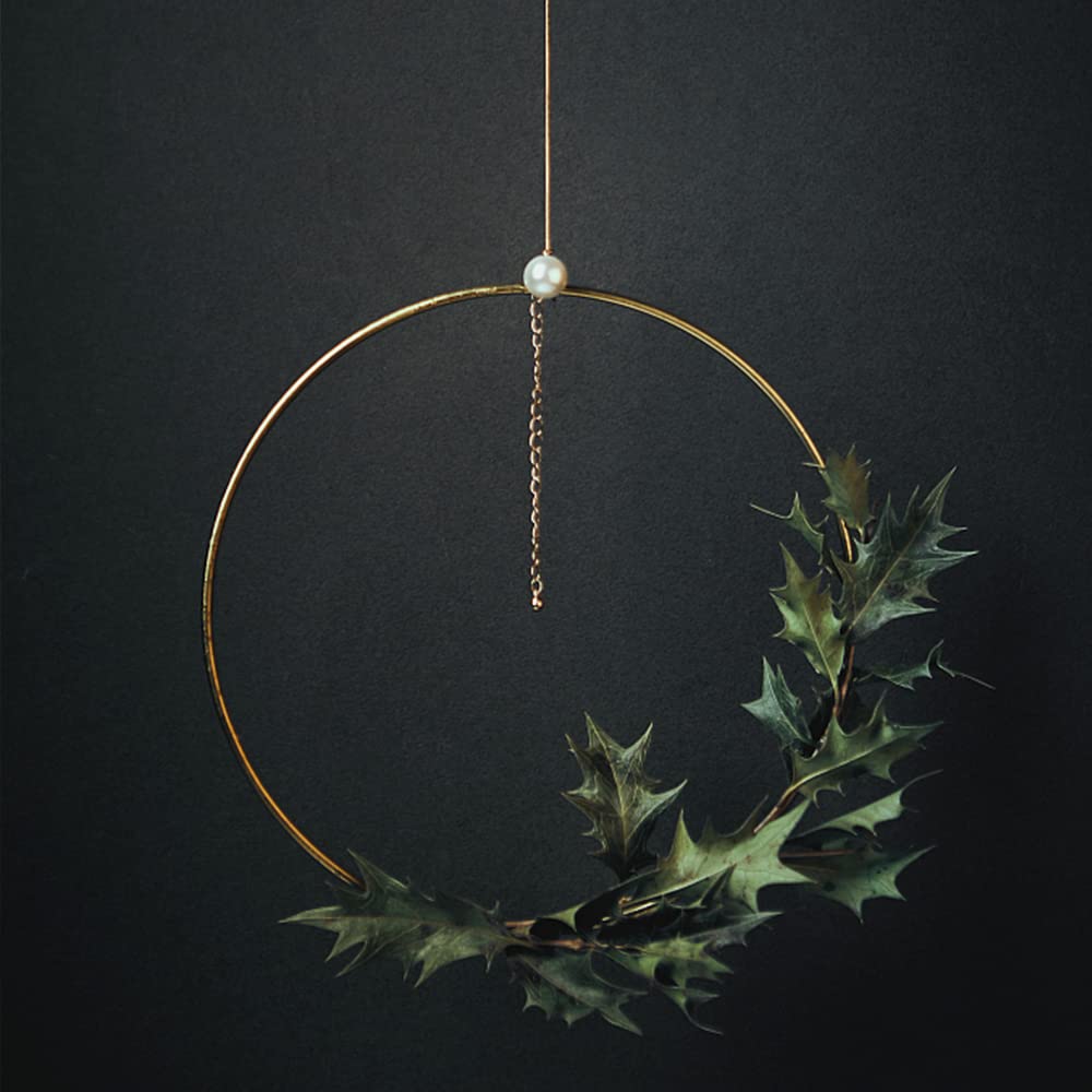 6 Pezzi 30cm Cerchi in Metallo Dorati,cerchio Metallo 30 cm,Anello in Metallo per Lavori Creativi,Fioristica,Acchiappasogni,Decorazioni,Ghirlanda di Natale,Ghirlanda di Halloween,