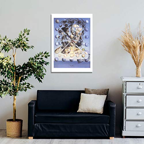 Cuadro Galatea de las Esferas de Salvador Dalí mediano para decorar tu salón minimalista 3