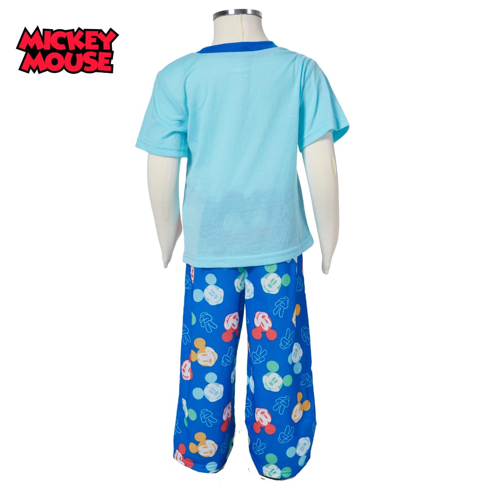 Disney Mickey Mouse - Set di 2 pigiama da bambino, 2T, 3T o 4T, multicolore, 4 Años, multicolore, 4 anni