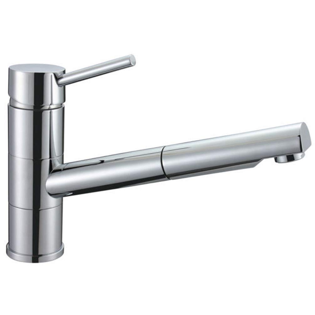 Contemporary Modern Compact Chrome Revolving Kitchen Sink Mixer Tap Faucet
