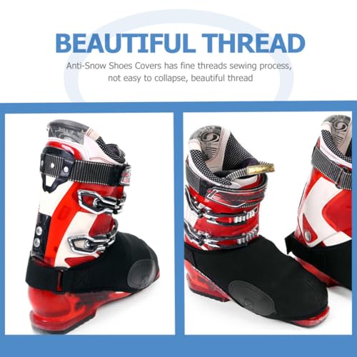 Baluue 1 Par Cubrezapatillas para Esquí Resistente al Viento y Portátil miniatura 5