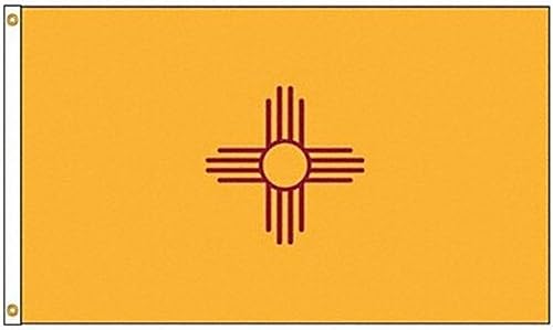Miniatura 7 de Annin Flagmakers Bandera del estado de Nuevo México, fabricada en Estados Unidos según las especificaciones de diseño oficial del estado, 3 x 5 pies