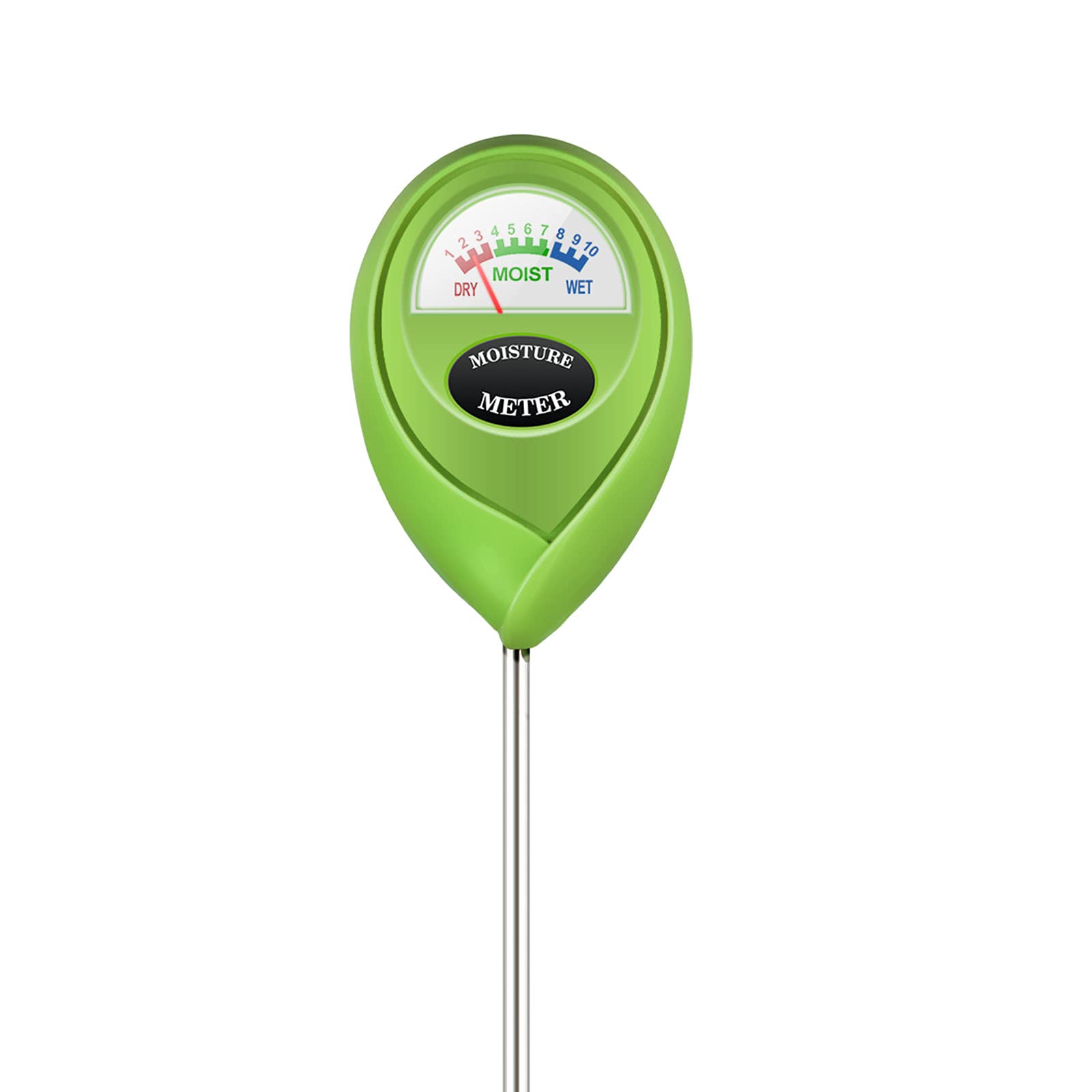 iPower Soil Moisture Meter for Plant Water Test Hygrometer Monitor for Garden, Lawn, Farm, Indoor and Outdoor Use, Green