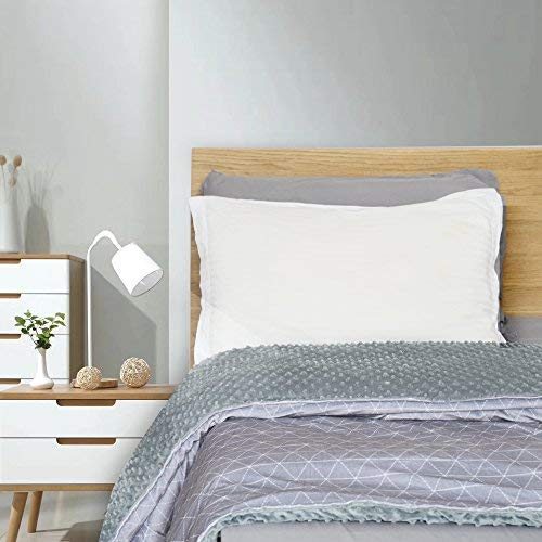 Rocabi Couverture lestée de luxe pour adultes et enfants pour un lit king et Queen Size utilisant des perles de verre de qualité pour un bon poids et un sommeil réparateur Contemporain 60"x80" | 30 lbs Bundle: Minky + Cotton Rocabi Couverture lestée de luxe pour adultes et enfants pour un lit king et Queen Size utilisant des perles de verre de qualité pour un bon poids et un sommeil réparateur Contemporain 60"x80" | 30 lbs Bundle: Minky + Cotton