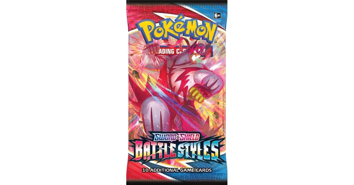Pokemon TCG Sword & Shield Battle Style Booster Pack + TitanCards® Toploader