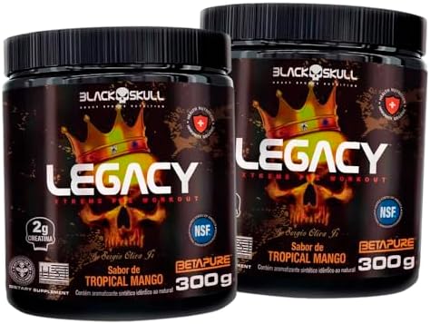 Kit 2x Legacy Xtreme Pre-Workout 300g Mango - Black Skull