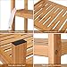 Homfa Bamboo Bathroom Shelf 7-Tier Tower Free Standing Storage Organizer Rack, Multifuntional Utility Shelf, Natural