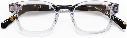 Miniatura 2 de eyebobs - Biff Premium Traditional and Blue Light Reading Glasses for Men and Women Square Frame for Narrow Faces