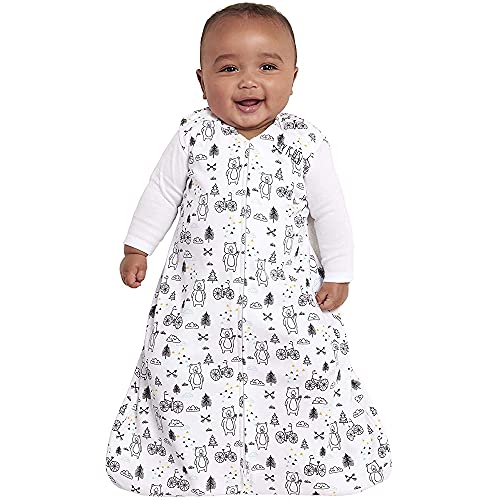 Halo Sleepsack Gift Set Bundle - 100% Cotton Wearable Blanket, Huggy Bears, Small - Organic Cotton Swaddle1-Piece Newborn Gift Set Box, Cloud #TOP3