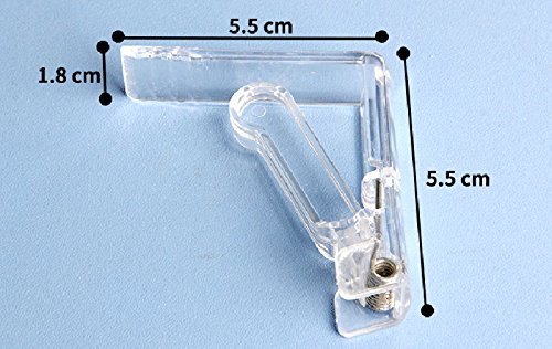 20Pcs Clear Plastic Tablecloth Clips Spring Loaded Tablecover Table Cloth Clip Clamp Holder for Home Party Picnic