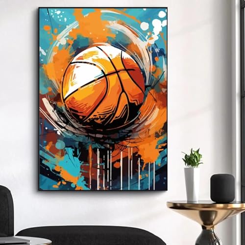 Décoration d'intérieur basket-ball affiche graffiti pour salon et ado