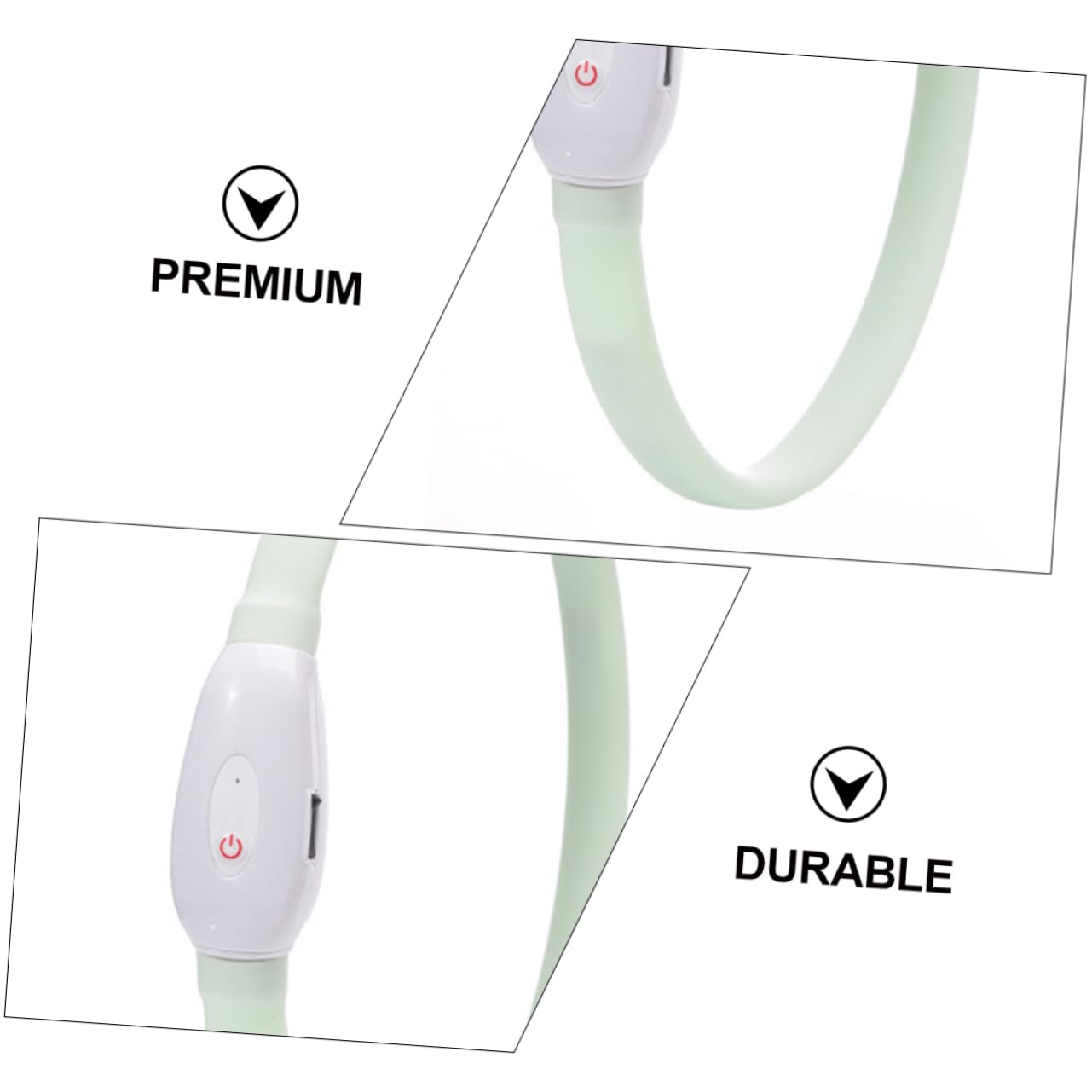 FOMIYES 3 Juegos De Collares para Perros con Luz Led Nocturna Resistentes Cómodos Y Recortables.