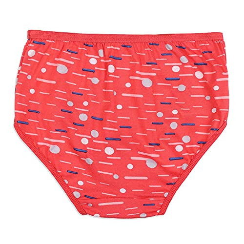 Image of Red Rose Girl's Cotton Printed Panties /Underwear (Pack of 6)