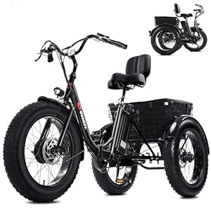 Geemax Electric Tricycle for Adults, 20″ x 4.0 Fat Tire Geemax Electric Tricycle for Adults, 20″ x 4.0 Fat Tire