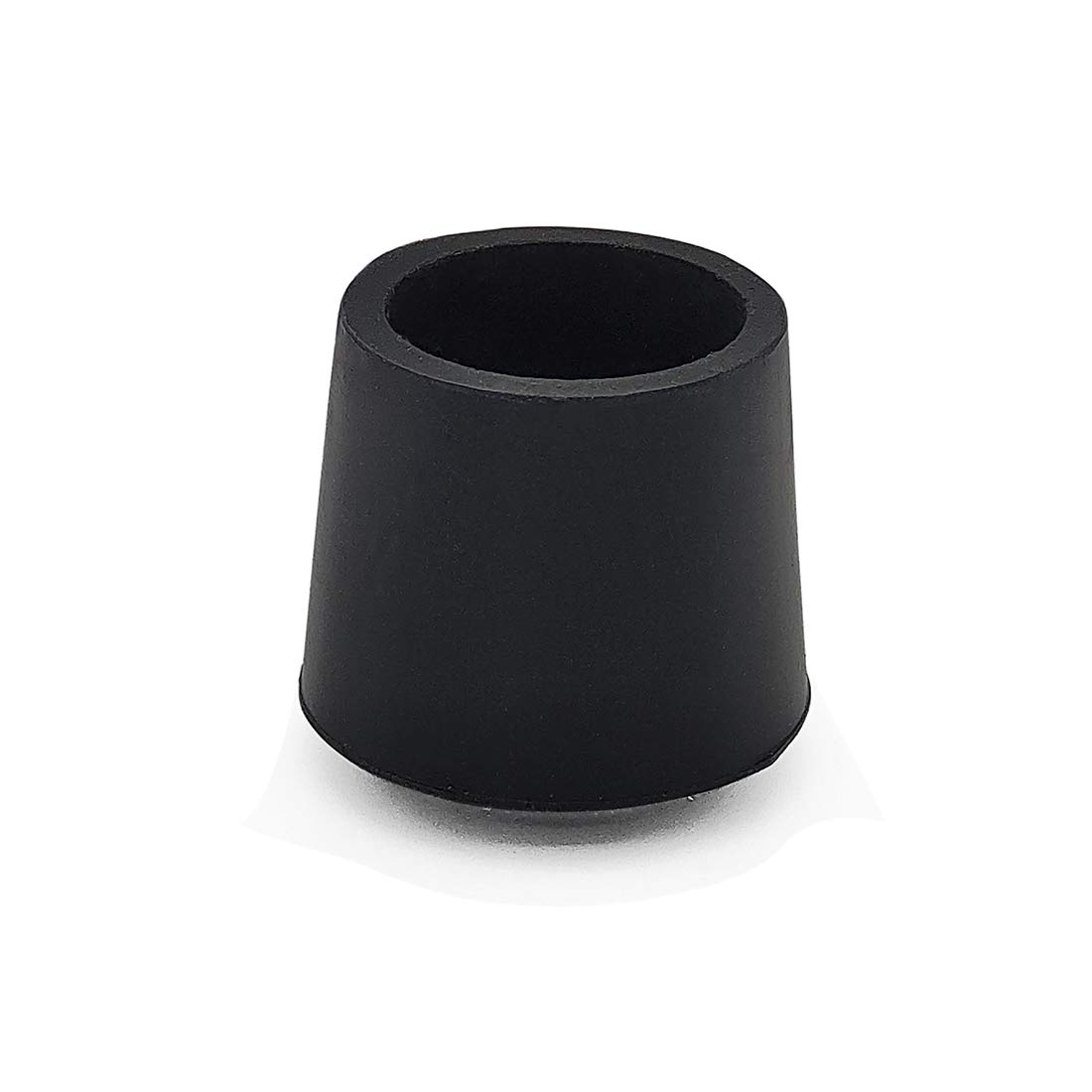 Flyshop 7/8 Inches 22 mm Black Round Chair Leg Tips Caps Durable Anti-Skid Rubber Chair Leg Floor Protectors Furniture Table Covers 16Pcs