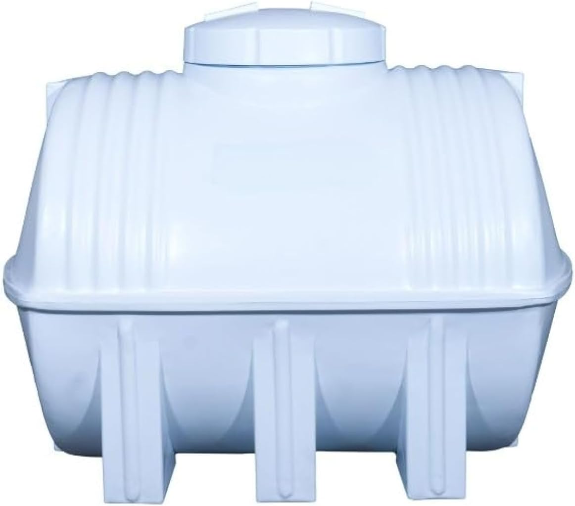 100 US Gallon (380 Liters) Horizontal Polyethylene Water Tank | 3 Layer | 5-Year Warranty | Made in UAE by Alpha Teknik