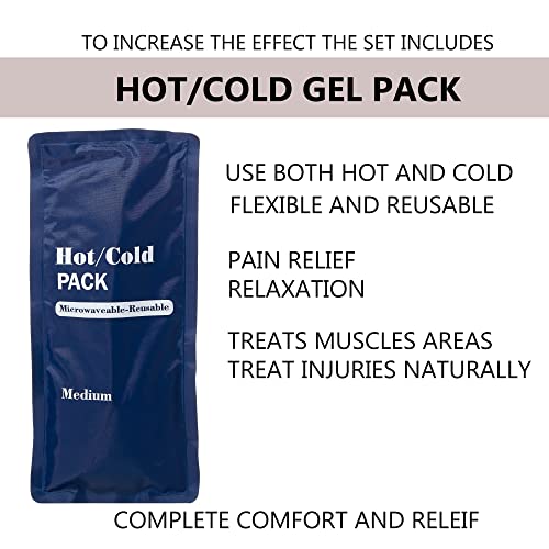 Acupressure Mat and Pillow Set with Hot/Cold Gel Pack - FSA/HSA Eligible Acupuncture Mat for Back, Neck, Head Pain, Relieve Sciatica, and Aches at Pressure Points - Natural Sleeping Aid by DoSensePro - Image 6