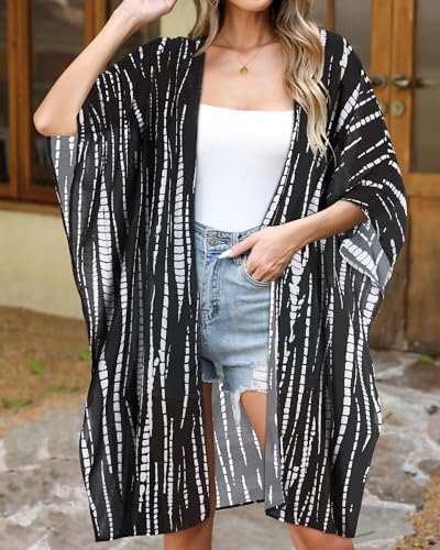 Image of Swimsuit Coverups for Women Sarong Beach Bikini Wrap Sheer Short Skirt Chiffon Scarf for Swimwear