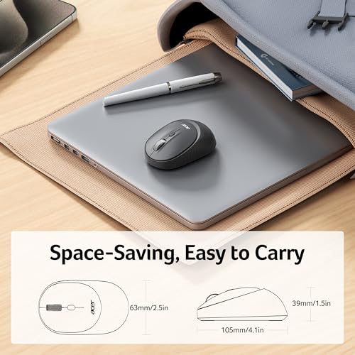 Acer Bluetooth Wireless Mouse for Laptop, Computer Mouse for Small Hands - image 7