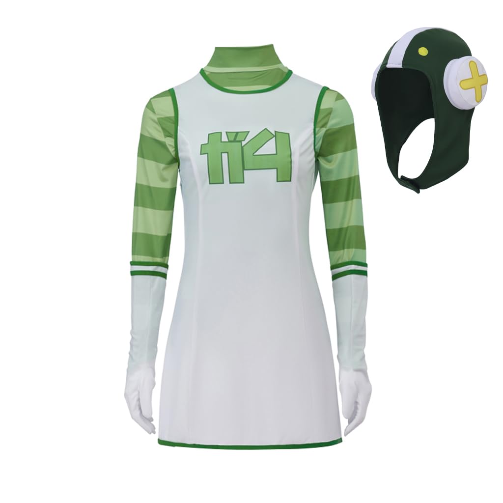 Willyacos Gum Jet Set Radio Cosplay Costume Dress Outfit Clothing with Gloves And Hat for Women Teen