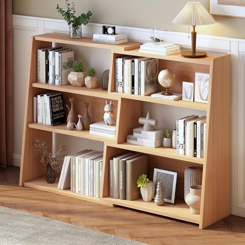 Photo 1 of **It is used; it is unknown whether any parts are missing, and it is unknown whether it functions 100%.*****IOTXY Wooden Extendable Shelf Bookcase - 3-Tier Ladder Low Short Bookshelf for Small Space or Corner