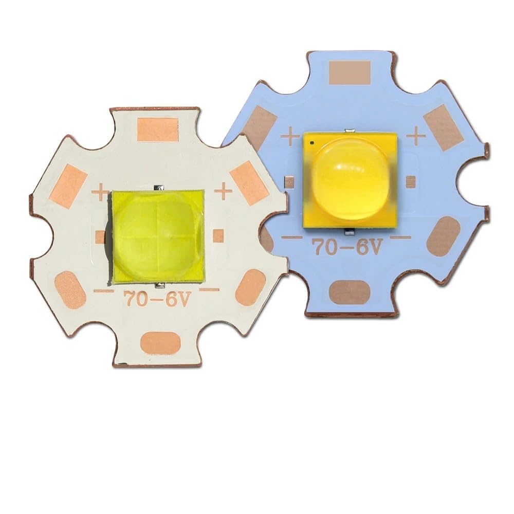 HWXMUGLXL 1PC DC12V 20W XHP70 Cold White LED High Power 7070 XHP70.2 Chip Ceramic Bracket Bead